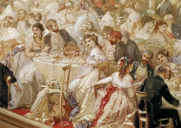Dinner at the Tuileries (detail)